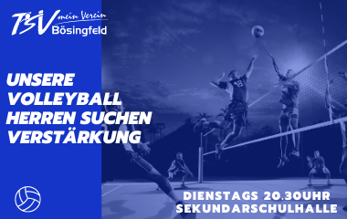 Unsere Volleyball Herren suchen Unterstützung! Unsere Volleyball Herren suchen Unterstützung!