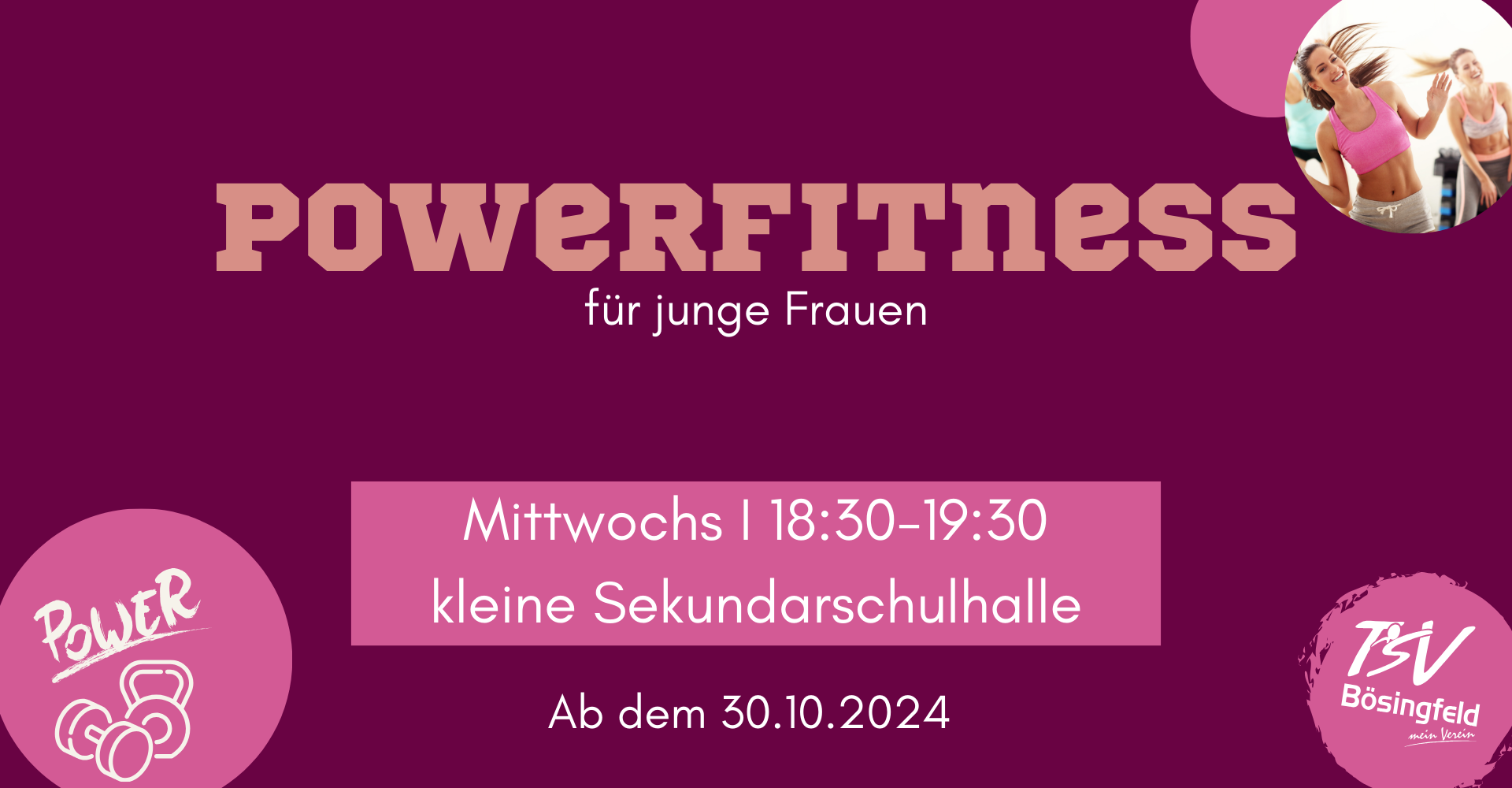 neues Vereinsangebot – Powerfitness