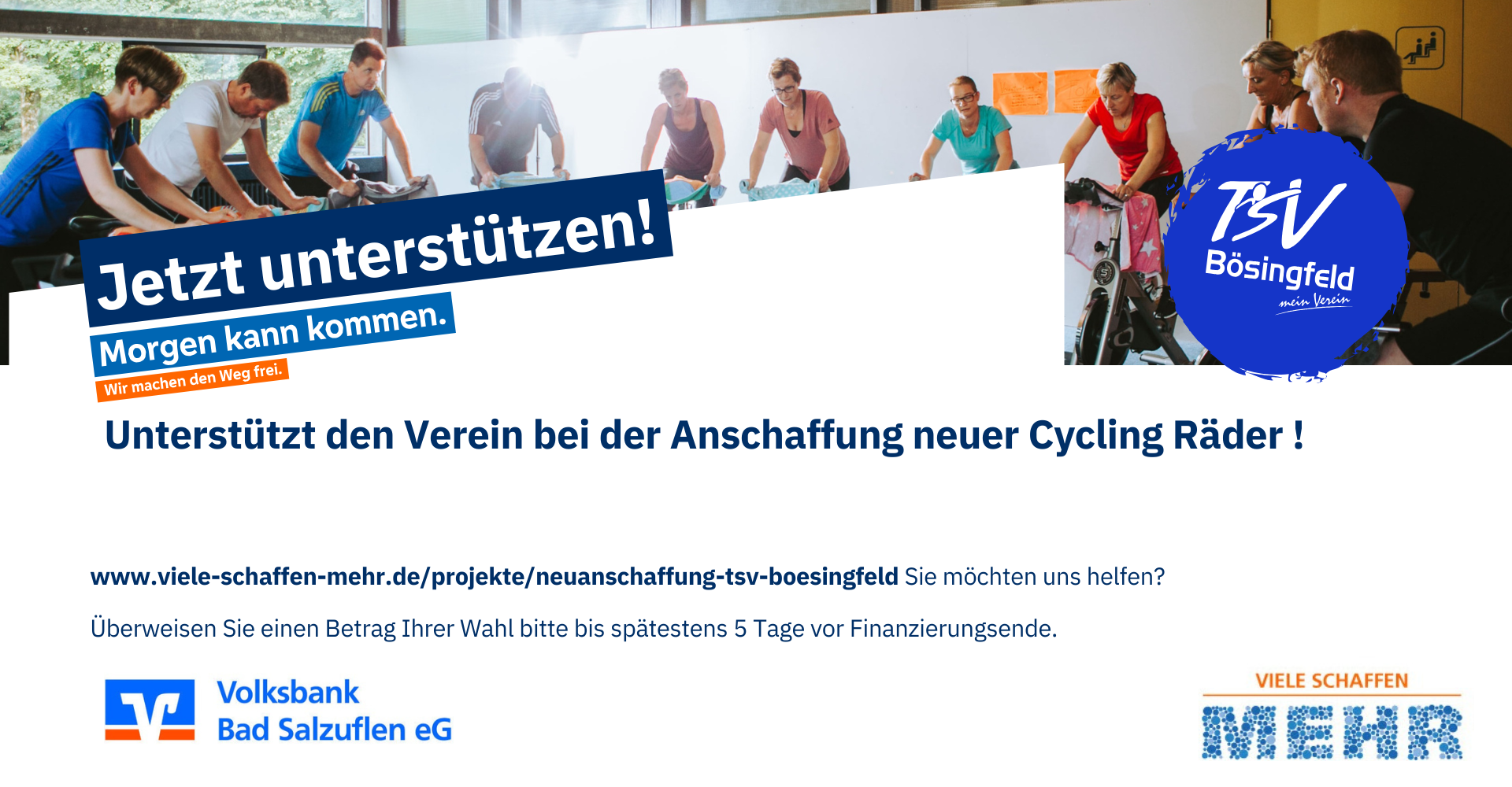 Spendenaufruf für neue Cycling Räder