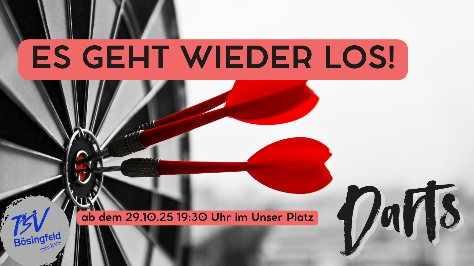 Dart – neues Vereinsangebot