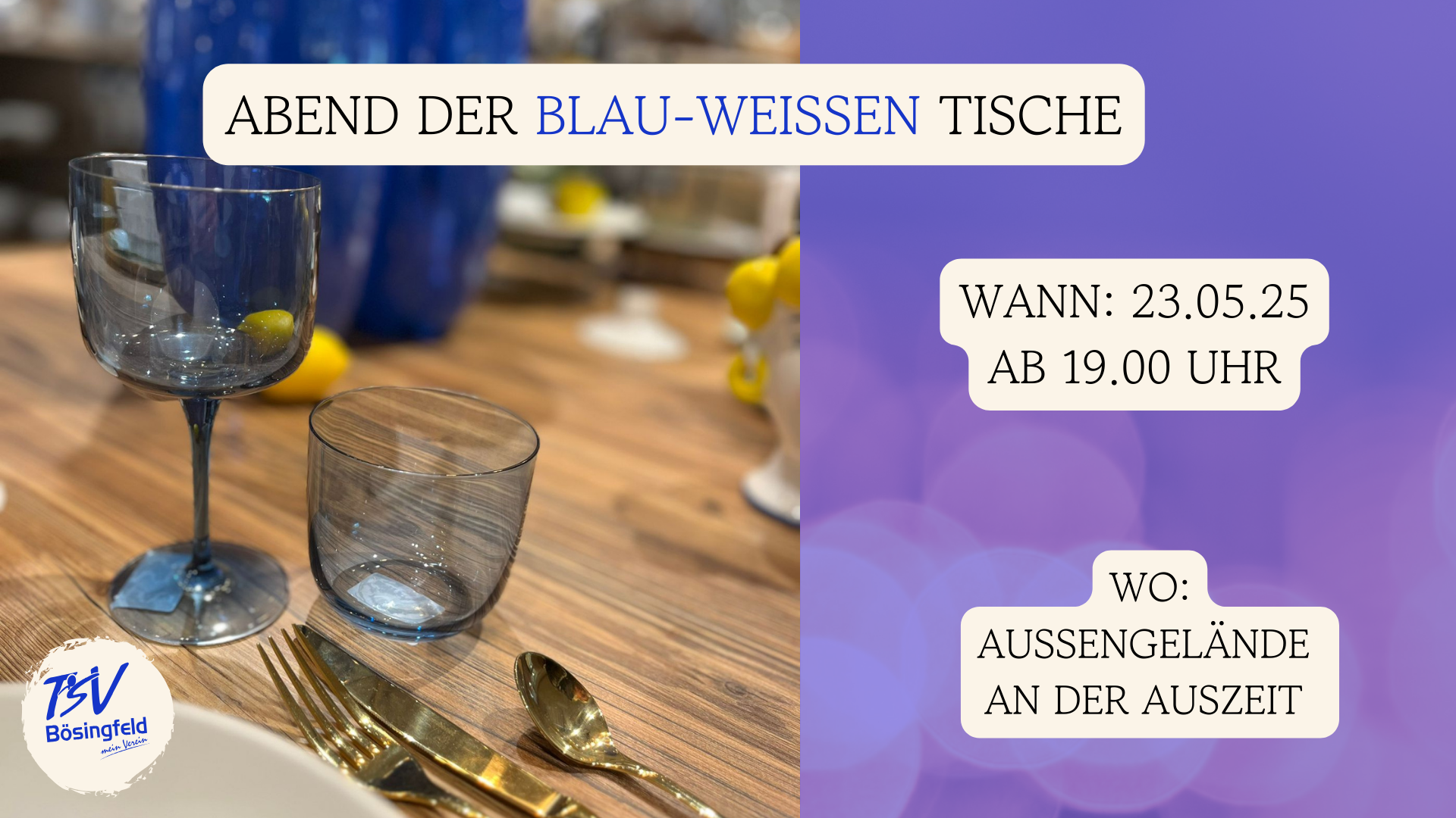 Abend der Blau- Weißen Tische 2025
